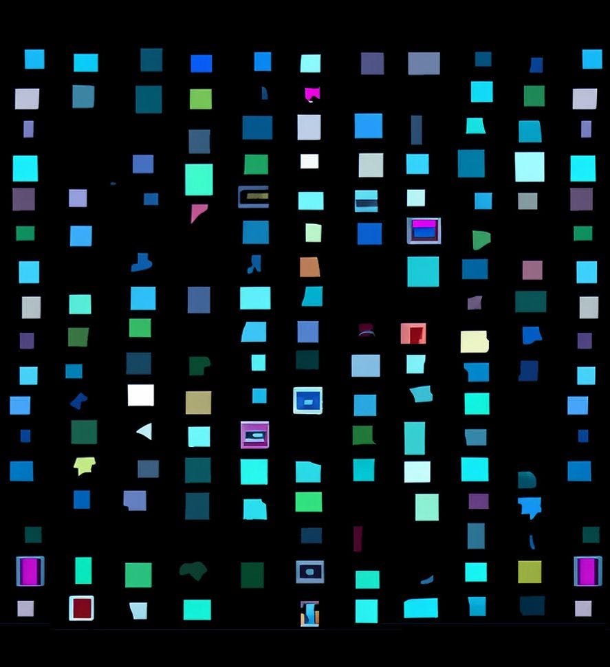 A field of pixels
