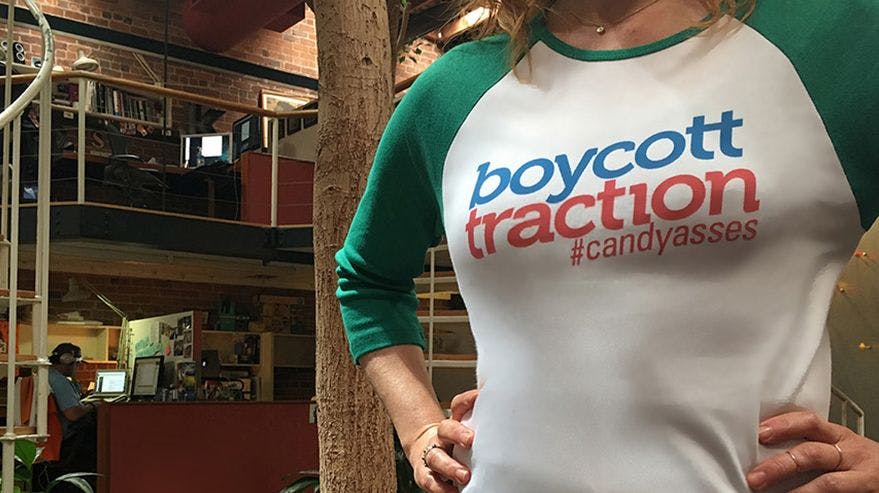 boycott traction shirt