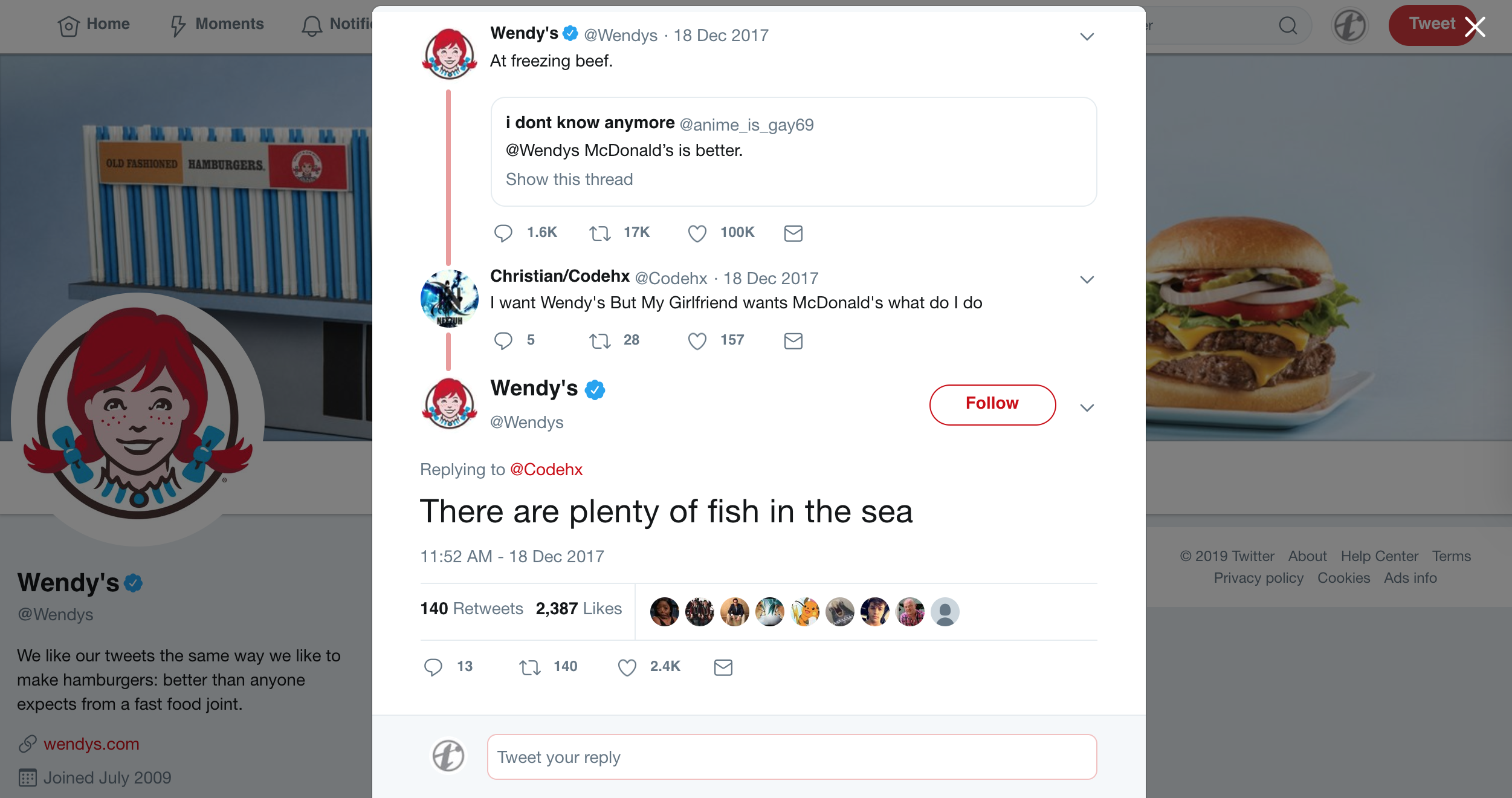 Wendys tweet